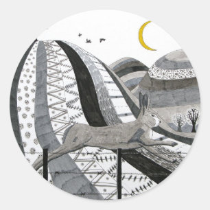 The Hare Classic Round Sticker