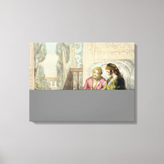 The Harem, plate 1 from 'Illustrations of Constant Canvas Print (Front)