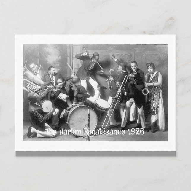 The Harlem Renaissance 1926 – Jazz Era Postcard  (Front)