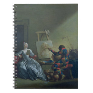 The Harlequin Painter, c.1742 (oil on canvas) Notebook