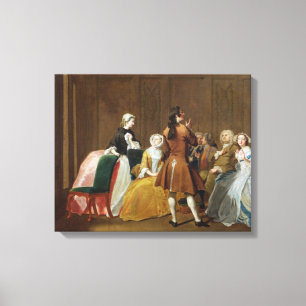 The Harlowe Family, from Samuel Richardson's 'Clar Canvas Print
