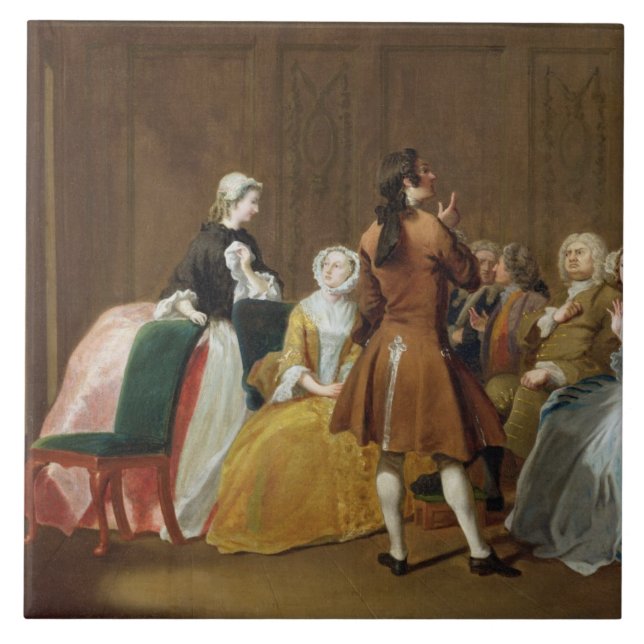 The Harlowe Family, from Samuel Richardson's 'Clar Tile (Front)