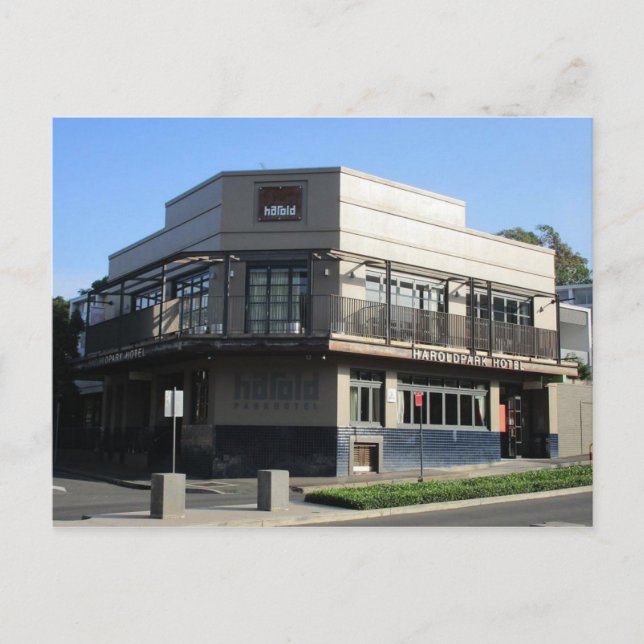 The Harold Park Hotel in Glebe Postcard (Front)
