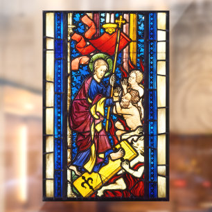 The Harrowing of Hell Faux Stained Glass