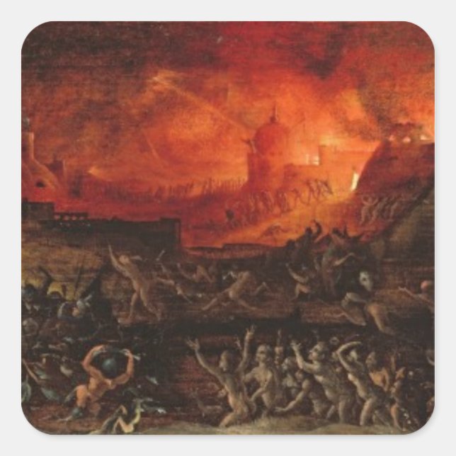 The Harrowing of Hell Square Sticker (Front)