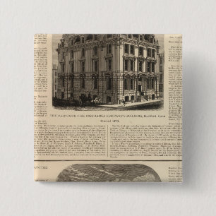 The Hartford Fire Insurance Company 15 Cm Square Badge