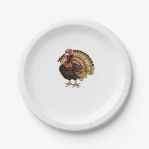 The Harvest Guardian Turkey Classic T-Shirt.png Paper Plate