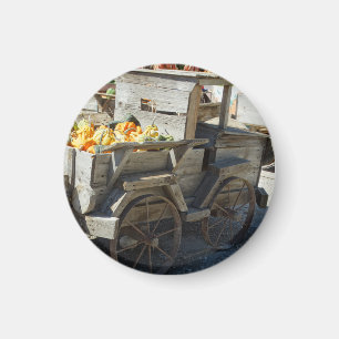 The Harvest Truck at the Pumpkin Patch! on a Magnet