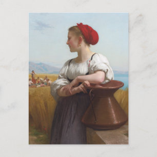 The Harvester by Bouguereau Postcard