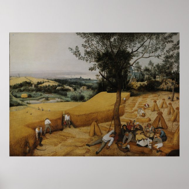 The Harvesters by Pieter Bruegel the Elder Poster (Front)