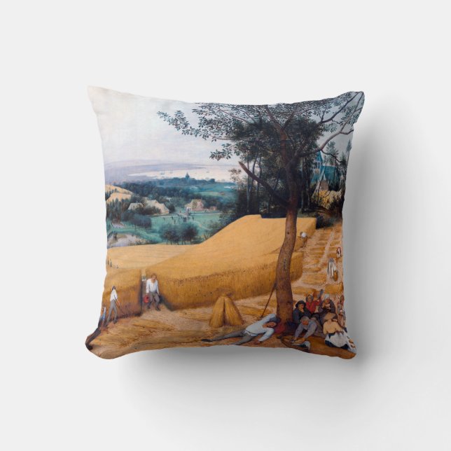 The Harvesters, Pieter Bruegel Cushion (Front)