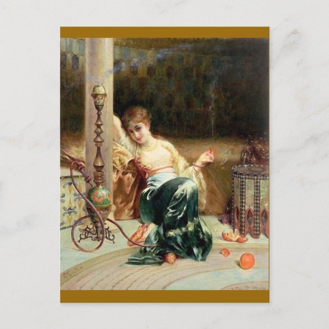 The Hashish Smoker - Emile Bernard Postcard (Front)