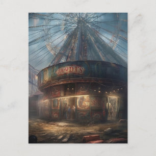 The Haunted Abandoned Carnival Postcard