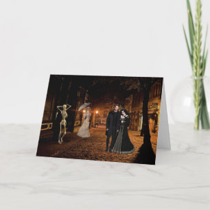 The Haunted Alley Halloween Card