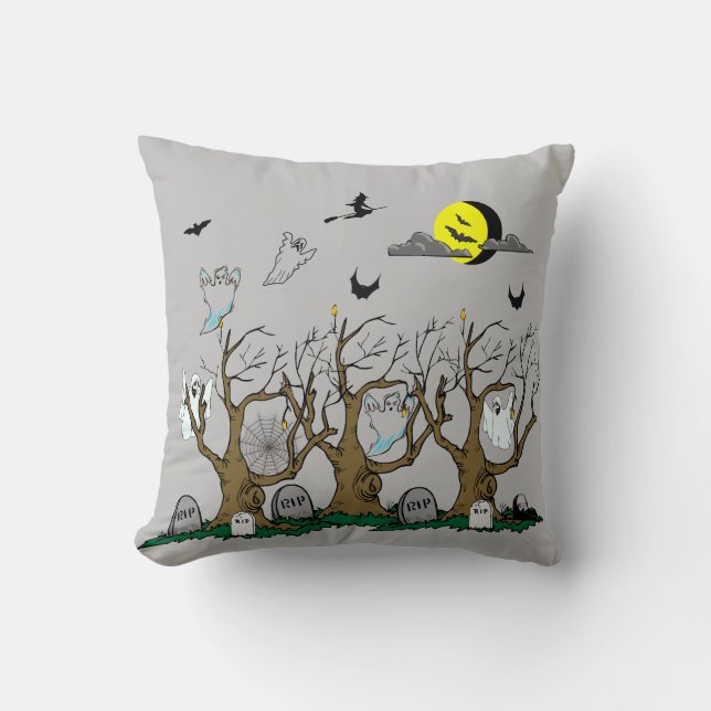 The Haunted Graveyard- Cushion (Front)