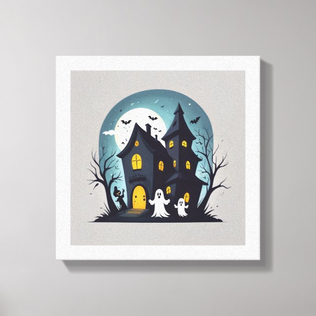 The Haunted House Mystery Canvas Print  (Front)