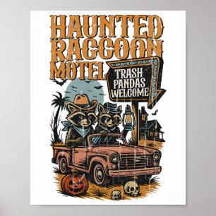 The Haunted Racoon Motel  Poster
