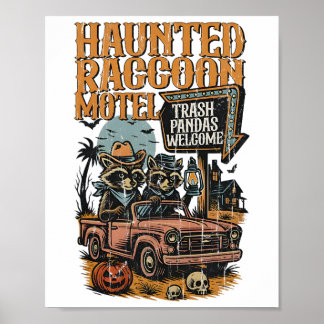 The Haunted Racoon Motel  Poster