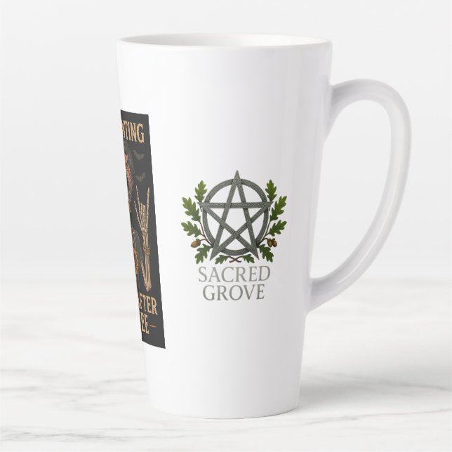 The Haunting Begins After Coffee Latte Mug (Right)