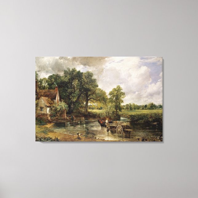 The Hay Wain, 1821 Canvas Print (Front)
