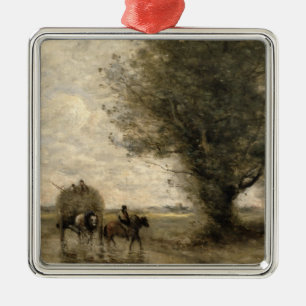 The Haycart, c. 1860 Metal Tree Decoration