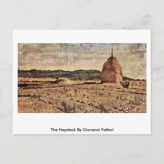 The Haystack By Giovanni Fattori Postcard (Front)