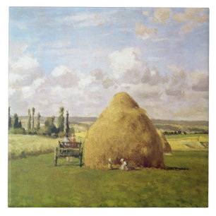 The haystack, Pontoise, 1873 Tile
