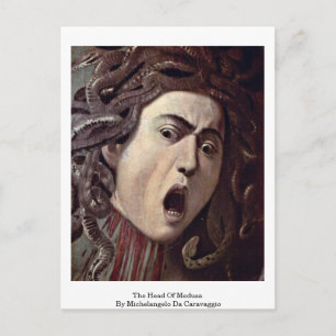 The Head Of Medusa By Michelangelo Da Caravaggio Postcard