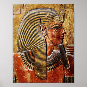 The head of Seti I  from the Tomb of Seti Poster