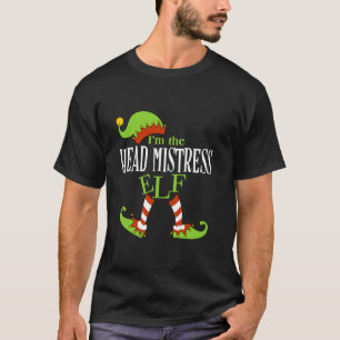 The HEADMISTRESS Elf Family Group Matching PJ Chri T-Shirt