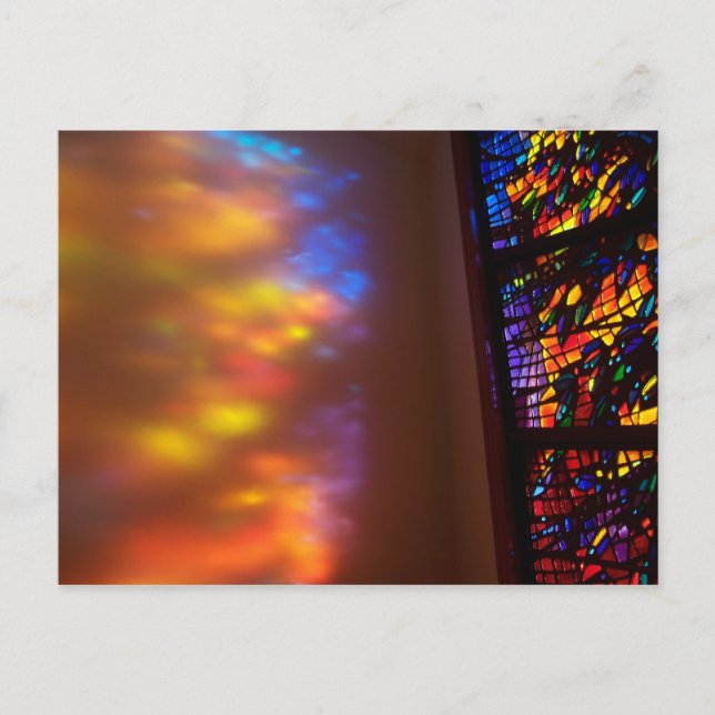 The Healing Window Stained Glass Church Postcard (Front)