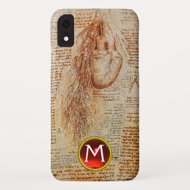 The Heart and the Bronchial Arteries Gem Monogram Case-Mate iPhone Case (Back)