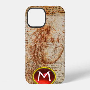 The Heart and the Bronchial Arteries Gem Monogram iPhone 12 Case