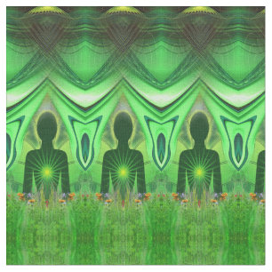 The Heart Chakra Energy wallpaper Fabric
