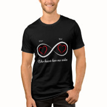 "The Heart Has No Sides" Custom Blended Family T-S