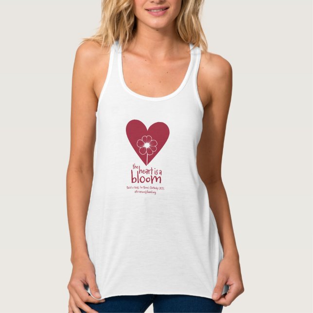 The Heart is a Bloom Singlet (Front)