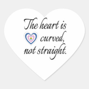 The Heart Is Not Straight Sticker