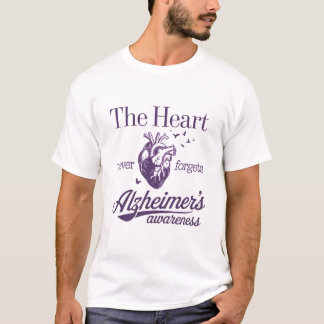 The Heart Never Forgets Alzheimer's Awareness T-Shirt