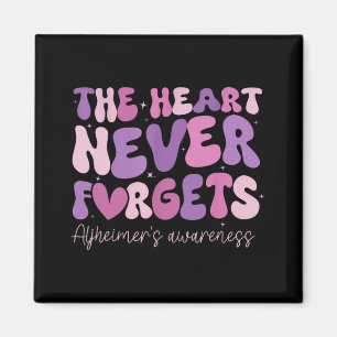 The Heart Never Forgets Dementia Heimer's Awarenes Magnet