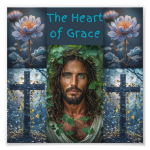 The Heart Of Grace design 2 colour pattern 1 Photo Print