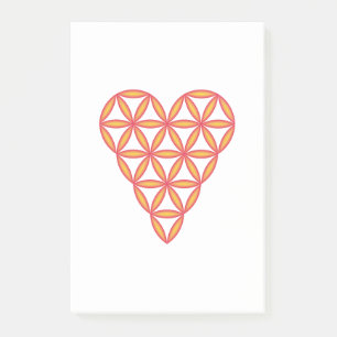 The Heart Of Life – Orange/3D. Post-it Notes