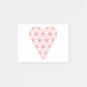 The Heart Of Life – Red/Wired.01 Post-it Notes