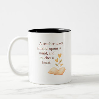 the heart of teaching Two-Tone coffee mug