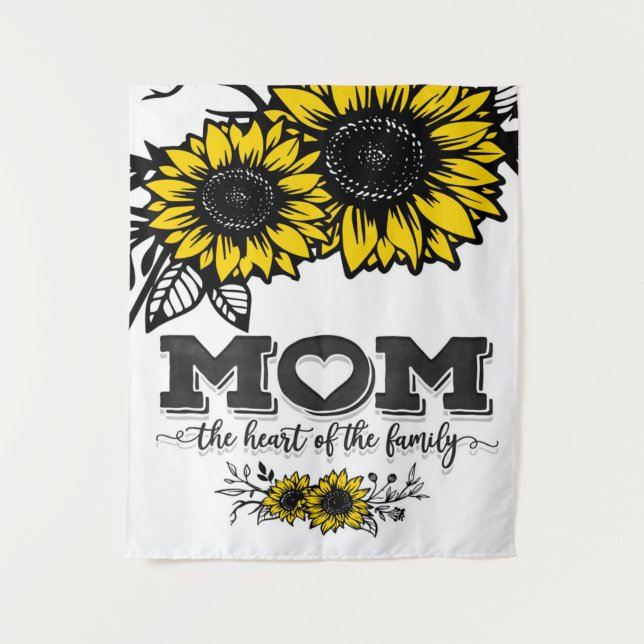 The heart of the family gift, Mother's Day Gift Tapestry (Front)