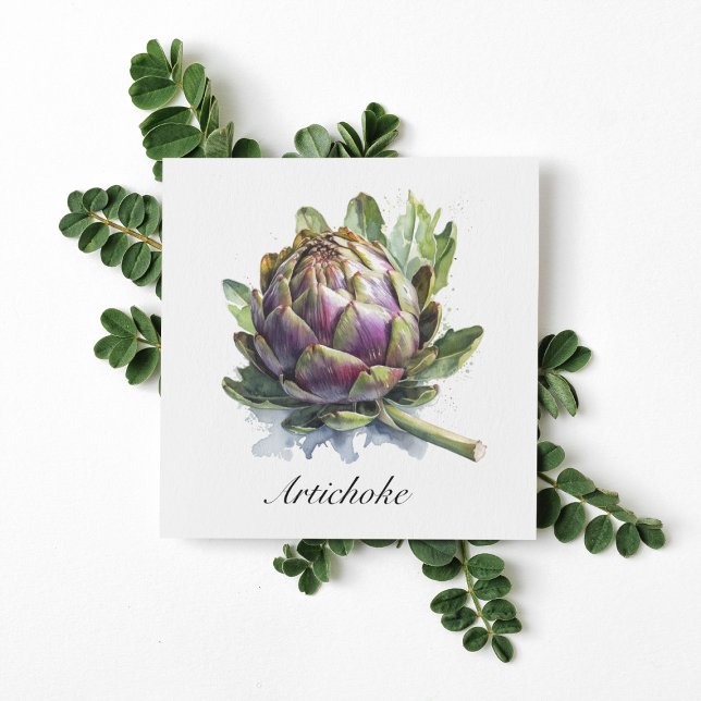 The Heart of the Garden: Artichoke in Watercolor (Creator Uploaded)