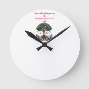 The Heart of the Gem Tree: A Romantic Valentine's Round Clock
