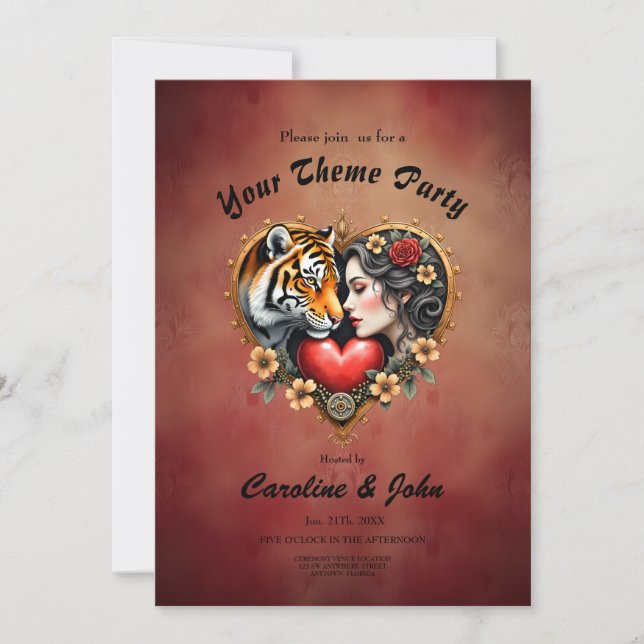 The heart of the hidden wilderness,  invitation (Front)