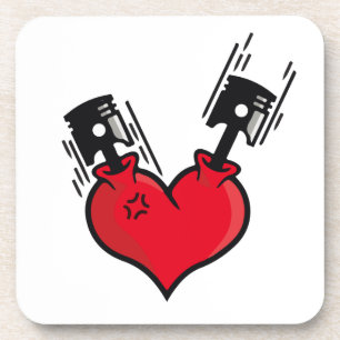 The heart repeats the piston movement without rest coaster