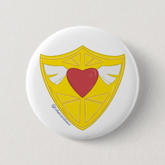 The Heart Shield 6 Cm Round Badge