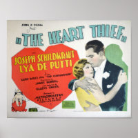 'The Heart Thief' Vintage Classic Movie Poster